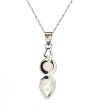 Rainbow Moonstone & Blue Topaz Pendant - BOBB36091+M&M37477