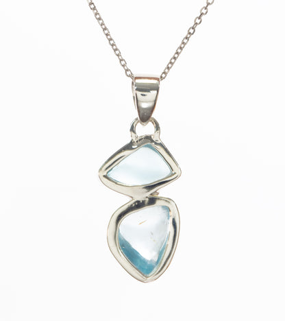 Colgante de topacio azul