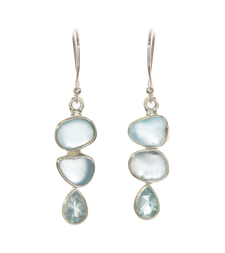Blue Topaz Earrings