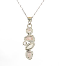 Rose Quartz, Morganite, & Rainbow Moonstone Pendant - BOBB36131+M&M37477