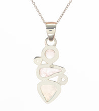 Rose Quartz, Morganite, & Rainbow Moonstone Pendant