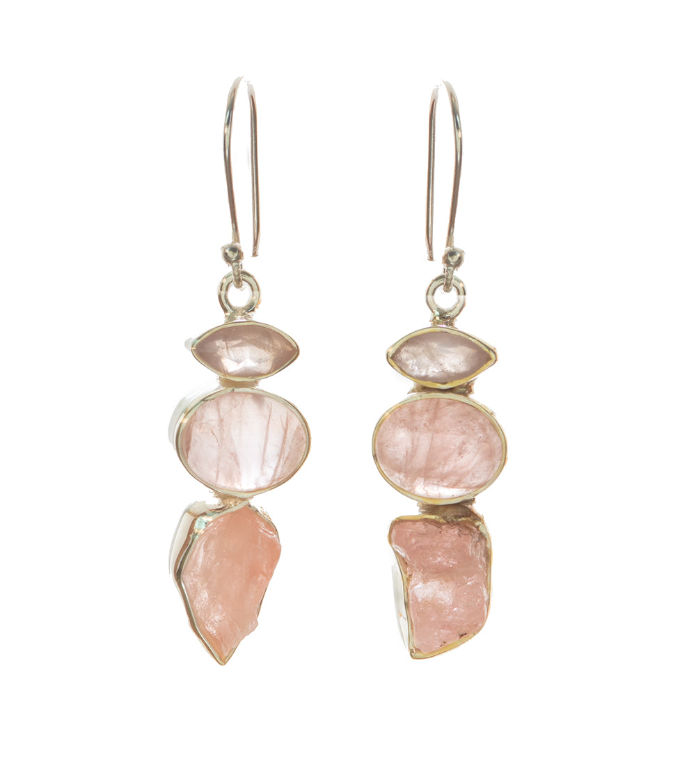 Rose Quartz Earrings