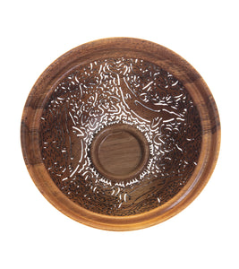 Pierced Koa Bowl "Dolphins" by Patrick and Peggy Bookey - BOOP36714