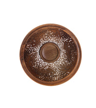 Pierced Koa Bowl "Dolphins" by Patrick and Peggy Bookey