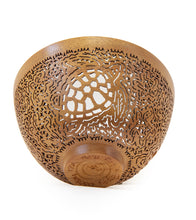 Pierced Koa Bowl "Honu" by Patrick and Peggy Bookey