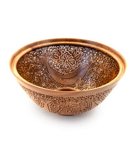 Pierced Koa Bowl "Dolphins" by Patrick and Peggy Bookey - BOOP37870
