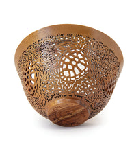 Pierced Koa Bowl "Honu" by Patrick and Peggy Bookey - BOOP37876