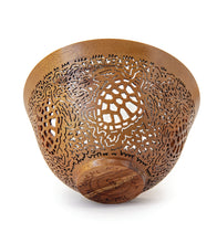 Pierced Koa Bowl "Honu" by Patrick and Peggy Bookey