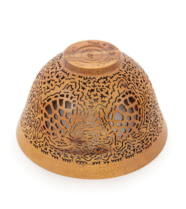 Pierced Koa Bowl "Honu" by Patrick and Peggy Bookey - BOOP37876