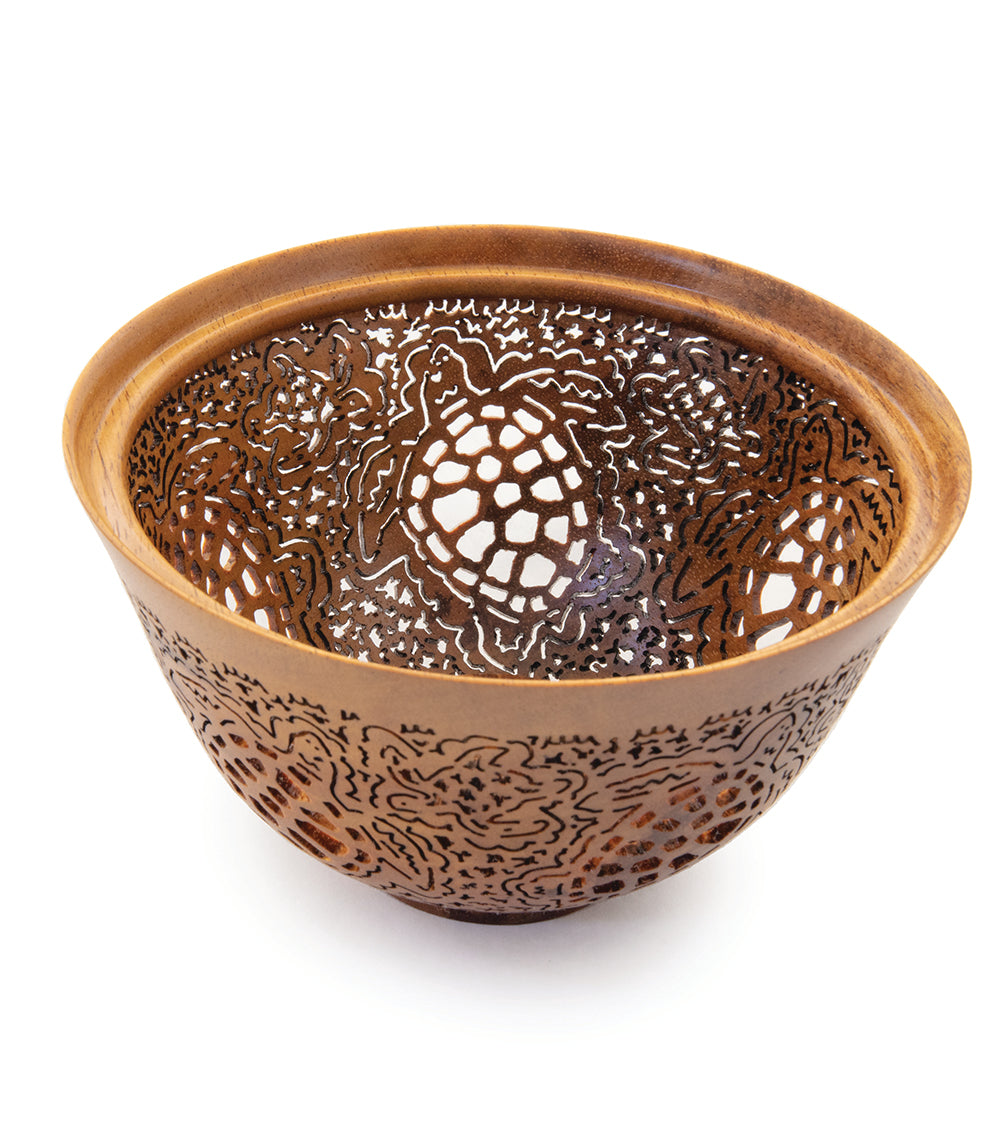 Pierced Koa Bowl 