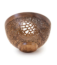 Pierced Koa Bowl "Honu" by Patrick and Peggy Bookey