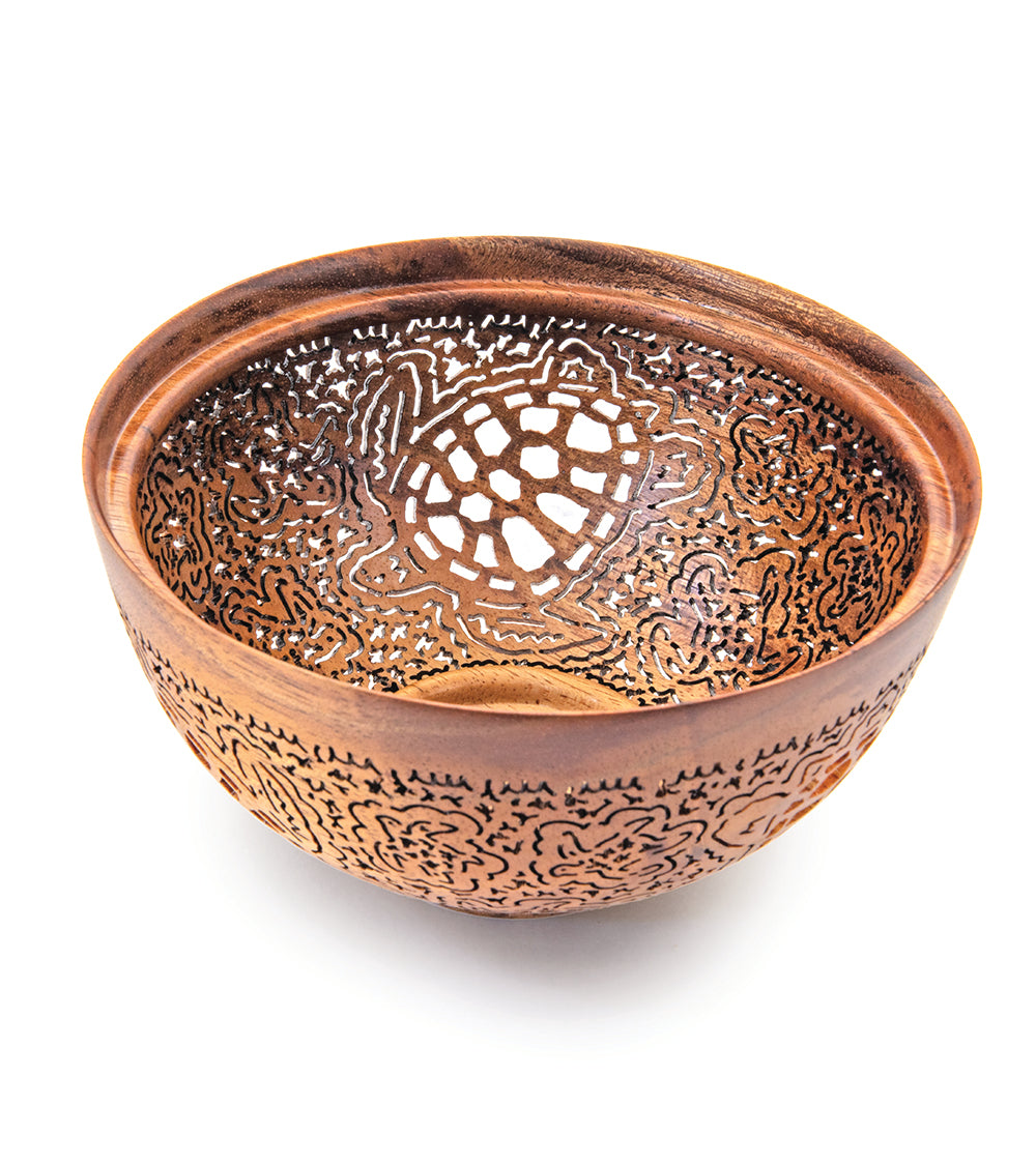 Pierced Koa Bowl 
