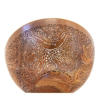 Pierced Koa Bowl "Dolphins" by Patrick and Peggy Bookey