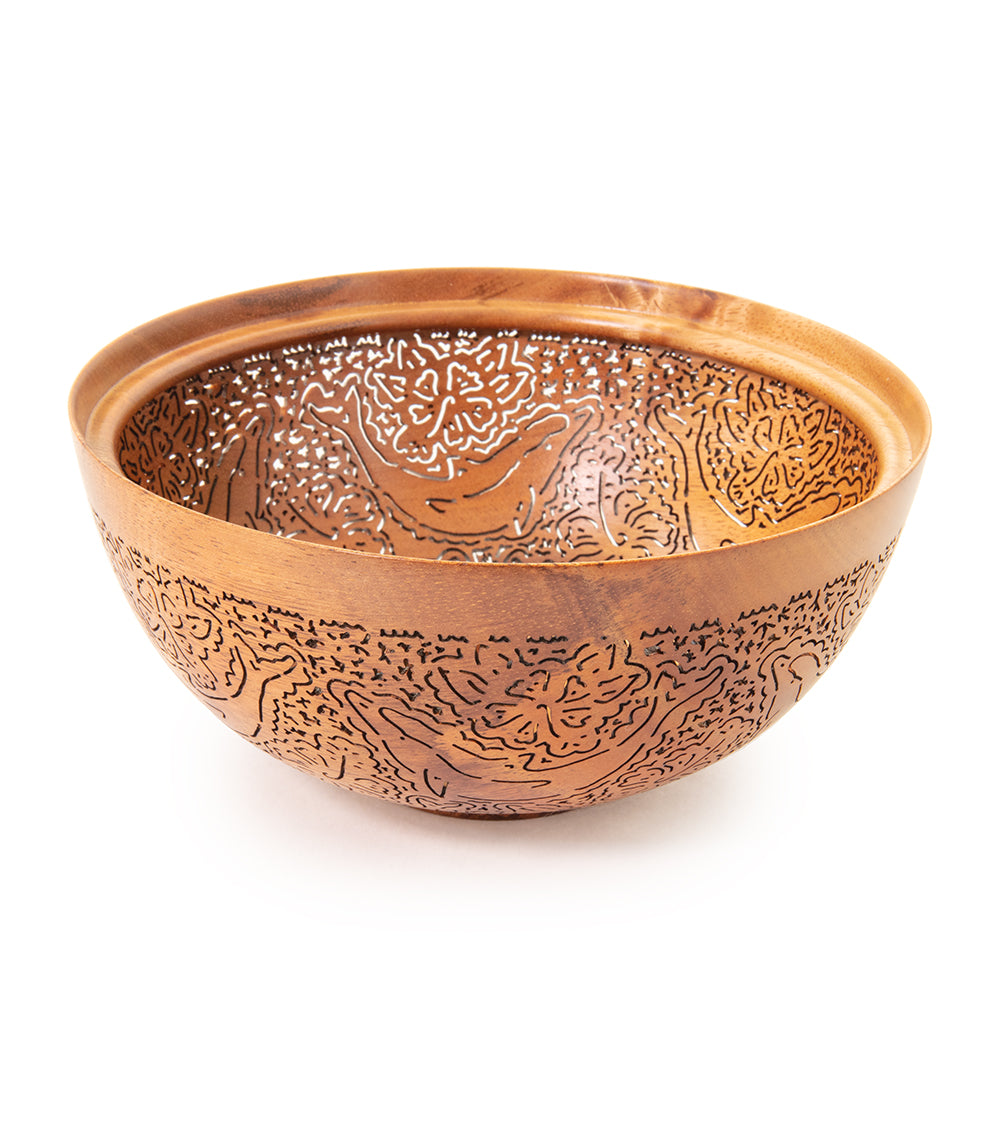 Pierced Koa Bowl 