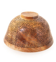 Pierced Koa Bowl "Whales and Hibiscus" by Patrick and Peggy Bookey