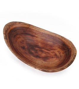 Natural Edge Carved Koa Bowl (Large) by Gene Buscher