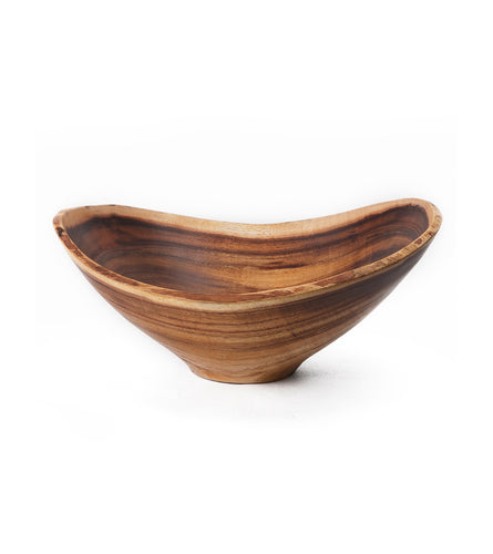 Natural Edge Carved Koa Bowl (Medium) by Gene Buscher