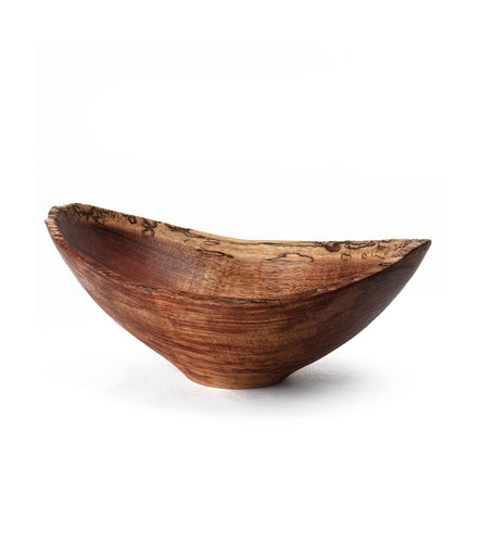 Natural Edge Carved Koa Bowl (Small) by Gene Buscher