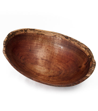 Natural Edge Carved Koa Bowl (Small) by Gene Buscher