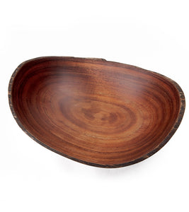 Natural Edge Carved Koa Bowl (X-Large) by Gene Buscher