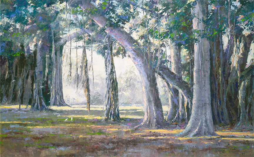 Banyan en el zoológico 1989 de Hiroshi Tagami