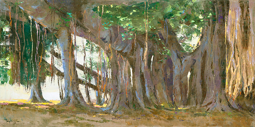 Banyan in the Zoo 1979 by Hiroshi Tagami