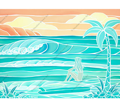 Beach Girl by Heather Brown - Limited Edition Giclee