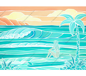 Beach Girl by Heather Brown - Limited Edition Giclee
