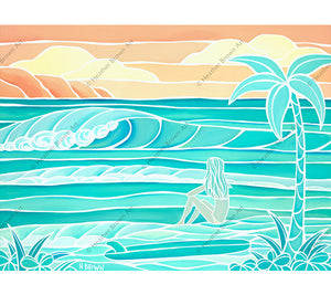 Beach Girl by Heather Brown - Limited Edition Giclee
