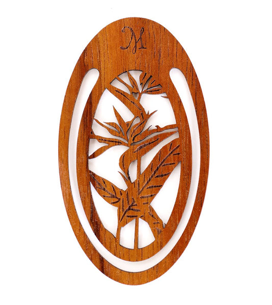 Koa Bookmark - Bird of Paradise