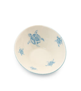Low Porcelain Bowl - Blue