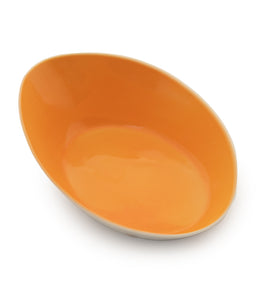 Large Porcelain Serving Bowl - Yellow
