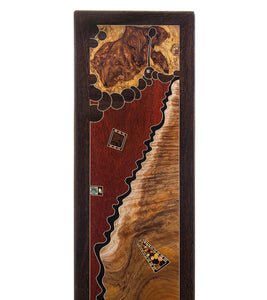 Wood Inlay Mural "Olive Curl" by Chris Cantwell