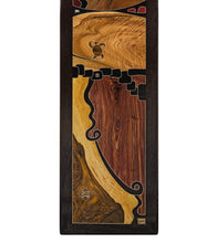 Wood Inlay Mural "Olive Curl" by Chris Cantwell