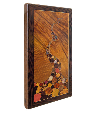 クリス・キャントウェル作 木製象嵌壁画「ダッキー・モモのコアアドベンチャー」