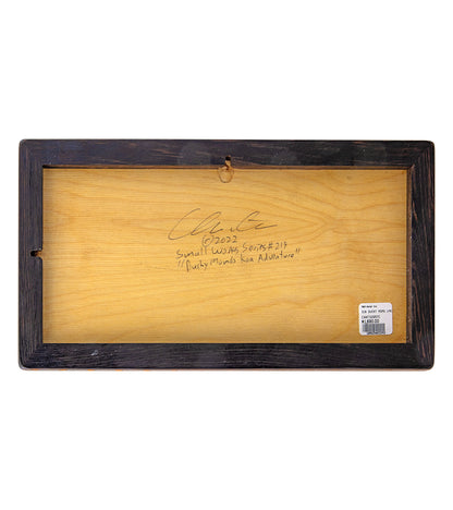 クリス・キャントウェル作 木製象嵌壁画「ダッキー・モモのコアアドベンチャー」