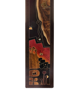Wood Inlay Mural "Turtle's Long Ride" by Chris Cantwell