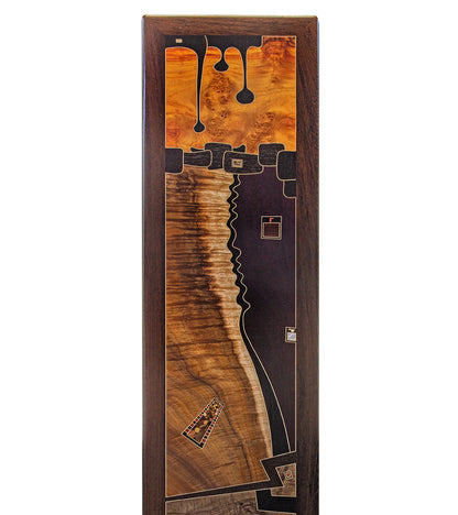 Wood Inlay Mural "Ebony Drop" by Chris Cantwell
