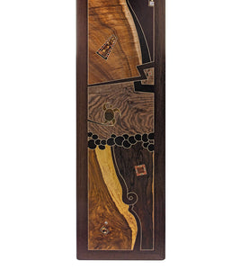 Wood Inlay Mural "Ebony Drop" by Chris Cantwell