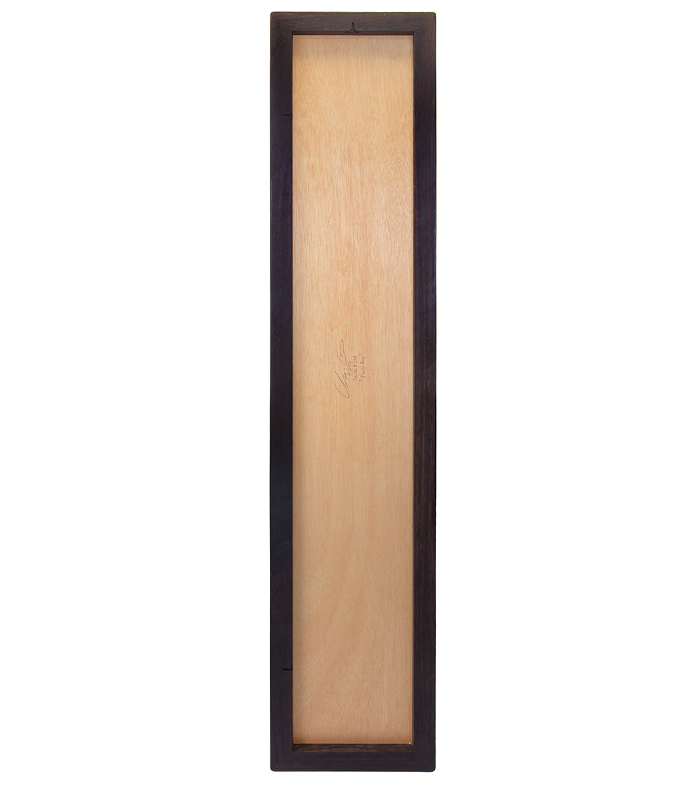 Wood Inlay Mural "Ebony Drop" by Chris Cantwell