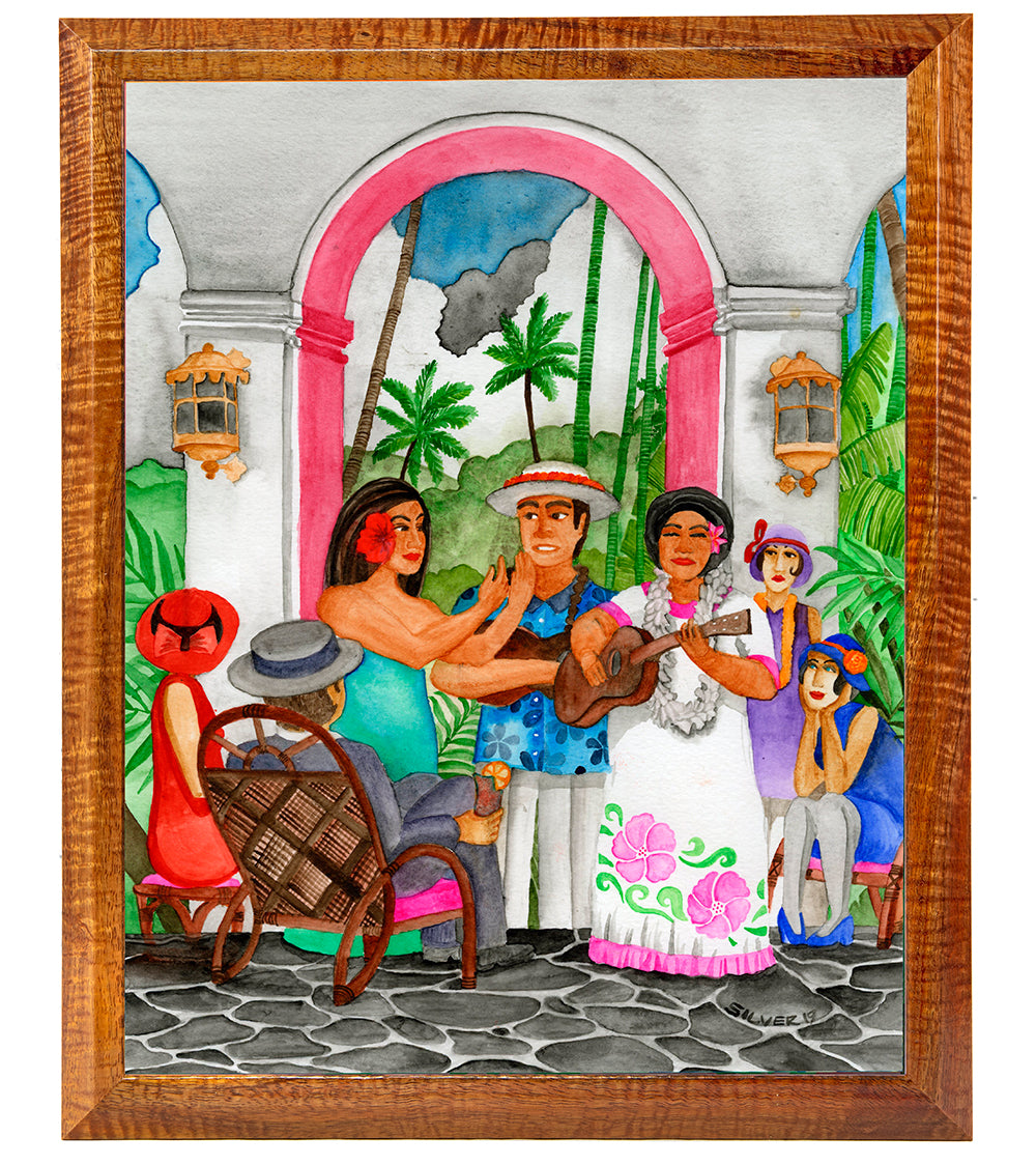Original Painting: Royal Hula Dancer by Chase Silver