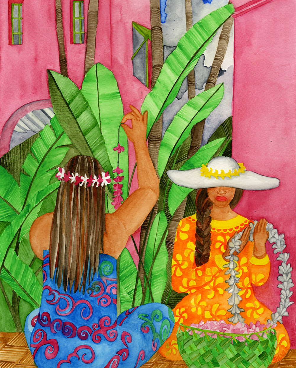 Royal Lei Makers by Chase Silver