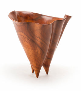 Carved Koa Vessel #1513 by Francisco Clemente