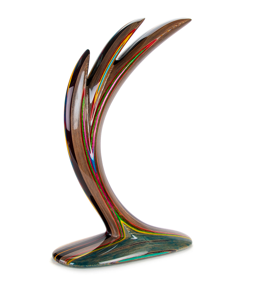 Wood Sculpture "3 Dolphin" by Rock Cross