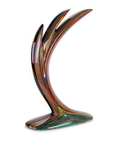 Wood Sculpture "3 Dolphin" by Rock Cross