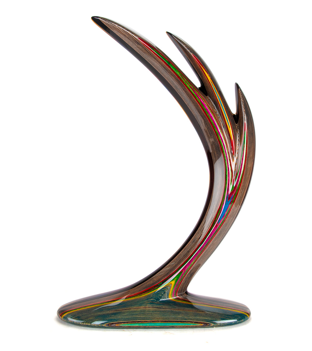 Wood Sculpture "3 Dolphin" by Rock Cross