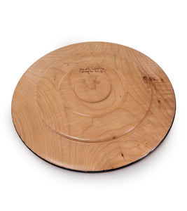 Maple Platterwith Red Rim #31501C