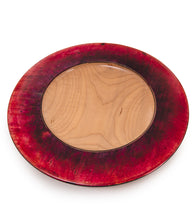 Maple Platterwith Red Rim #31501C