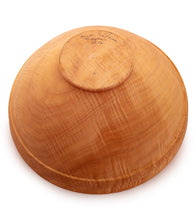 Curly Maple Salad Bowl with Beaded & Textured Rim 31898C