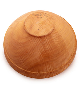 Curly Maple Salad Bowl with Beaded & Textured Rim 31898C